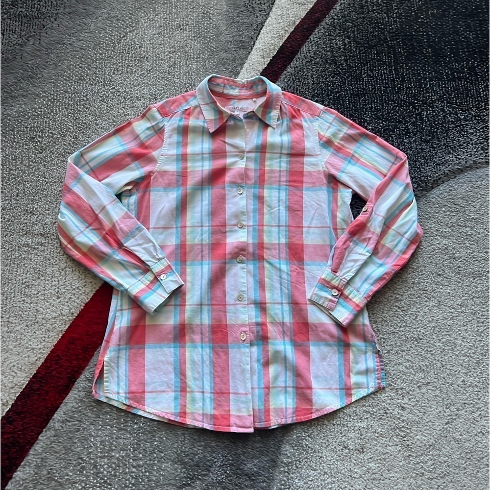 Foxcroft Pink Plaid Casual Shirt